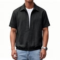thumbnail image 6 of Vetsdori Outdoor T-Shirts for Men Short Sleeve Summer Pullover Fashion Casual Plain Mens Tops Collar, 6 of 7