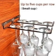 thumbnail image 2 of 2 Rows Of Wine Glass Racks, 6 Goblet Wall-Mounted Storage Racks, 2 of 3