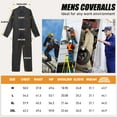 thumbnail image 3 of FEN AI Men's Long Sleeve Coverall Black Overalls Workwear for Men Work Jumpsuit with Multi Pockets, 3 of 10