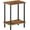 Rustic Brown + Black, variant on End Table, Small Side Table, Nightstand with 2-Layer Storage Shelves, Sofa Table for Small Spaces, Living Room, Bedroom, Stable Frame, Easy Assembly