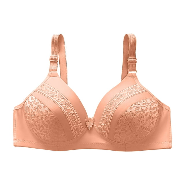 Cathalem Soutien-Gorge Sans Fil Confort Révolution pour Femmes, Grande Taille, Extensible, Beige C