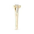 thumbnail image 3 of ANGARA Natural Diamond Heart Promise Ring in 14K Yellow Gold for Women (Size-2.9mm | Color-I-J| Clarity-I1-I2) | April Birthstone, Birthday, Anniversary, Jewelry Gift for Women | Natural Diamond Ring, 3 of 9