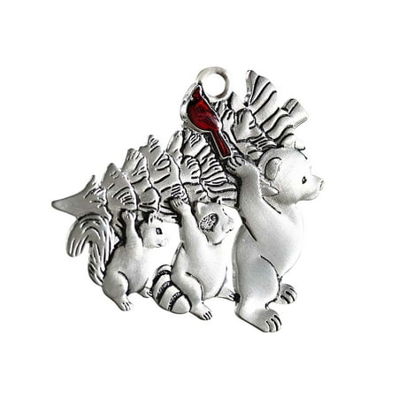 

Decorative Metal Pendants On The Christmas Tree In The Christmas Living Room
