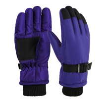 Clearance! Baberdicy Winter Outdoor Kids Snow Skating Snowboarding Windproof Warm Ski Gloves Purple