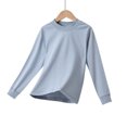 thumbnail image 5 of OGLCCG Boy's Thermal Top Cotton Mock Neck Long Sleeve Shirts for Boys Fall Winter Basic Layering Undershirt(Sky Blue,7-8 Years), 5 of 5