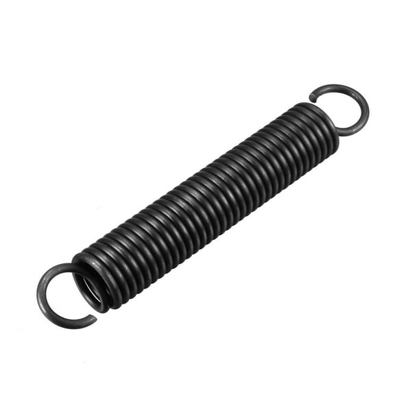 2.5mmx18mmx120mm Manganese Steel Tension Spring Black for Oven Door