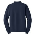 thumbnail image 6 of Yellow Rooster Men's Silk Touch Long Sleeve Polo T-Shirts Navy S, 6 of 6