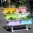 thumbnail image 3 of 1pc Plastic Vegetable Flowerpot – Breathable Rectangular Planter for Indoor Gardening, 3 of 6