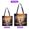thumbnail image 5 of Mummy Bull Terrier Happy Halloween with Pumpkins Bats Spooky Fun All Over Print 3D Canvas Tote Bag Bully Dog Lovers Gifts Idea Reusable Handbag - 00019, 5 of 5