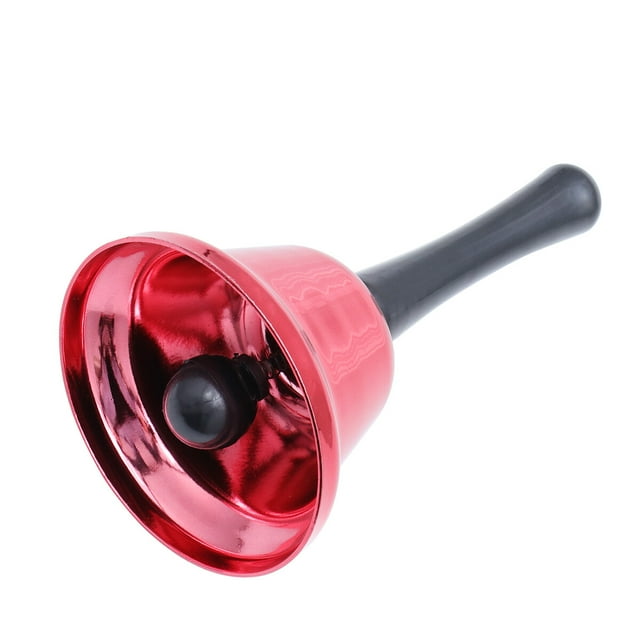 SEWACC Musical Bells for Kids Handbell Iron Red 1Set Catch Attention