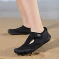 thumbnail image 5 of YOUYEDIAN Girls Boys Swim Water Shoes Kids Barefoot Aqua Sneakers Shoe for Beach Hiking Diving Boating River Outdoor Water Sports (Black, 9 Toddler), 5 of 8