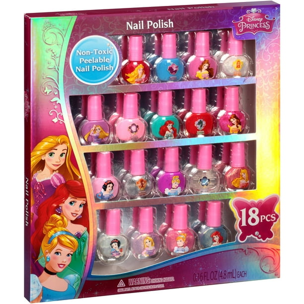 Disney Princess Nail Polish Gift Set, 18 pc - Walmart.com