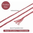 thumbnail image 2 of 18 Skeins 6 Strands Rainbow Color Embroidery Thread Colorful Variegated Friendship Bracelet String Polyester Gradient Cross Stitch Floss Yarn Threads Bulk, 2 of 9