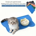 thumbnail image 3 of Pet Food Mat, Food Grade Silicone Cat & Dog Mat With Cat Head Shape, Easy To Clean, Spill-Proof, Universal For Cats And Dogs - Black, 3 of 4