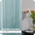 thumbnail image 6 of ZOPZO Ombre Semi Sheer Curtains for Bedroom Living Room, Seafoam, 52W x 72L Inch, Rod Pocket Window Drapes, Set of 2 Panels, 6 of 6