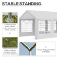 thumbnail image 5 of Outsunny 10' x 20' Heavy-duty Large Wedding Tent with Sidewalls, White, 5 of 8