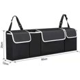 thumbnail image 5 of Almacenamiento del maletero del automóvil, la bolsa de almacenamiento del automóvil tiene tres hebillas reforzadas, bolsa de almacenamiento de alta capacidad para el asiento trasero ajustable del org, 5 of 5