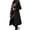 Black, variant on Women Long Quilted Coat Stand Collar Open Front Diamond Pattern Ankle Length Long Sleeve Solid Color for City Days and Evening Walks
