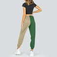 thumbnail image 6 of Sngxgn Wide Leg Pants for Women High Waisted Yoga Pants Casual Lounge Joggers Loose with Pockets(Khaki,XS), 6 of 8