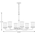 thumbnail image 2 of P400207-009-Progress Lighting-Winslett - Chandeliers Light - 6 Light - Cylinder Shade in Coastal style - 34.13 Inches wide by 21.25 Inches, 2 of 2