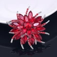 thumbnail image 4 of Imitation Gemstone Crystal Flowers Brooches Pins Vintage Large Wedding Brooches Bouquet For Women Dress Accessories, 4 of 7