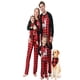 thumbnail image 4 of Guardurnaity Pijamas navideños a juego con la familia, ropa de salón navideña a cuadros, camisón de manga larga con cuello Pijama NIÑOS: 8-9 años, 4 of 6