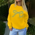 thumbnail image 5 of Gkeoshab Fall Sweaters for Women Women's Oversized Sweaters 2026 Fall Outfits Trendy Crewneck Knit Fashion Pullover Tops Yellow M, 5 of 5