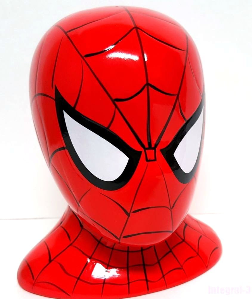 Marvel Spiderman Ceramic Coin Bank Head 