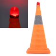 thumbnail image 1 of Road Cone, 60 X 29 X 29cm  Cone Non Fading Flexible Anti Aging Temperature  with Warning Light for Camping, 1 of 7