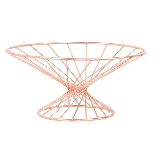 Cesta de almacenamiento de frutas, soporte de alambre de metal, resistente, para frutero y verduras. Geometría