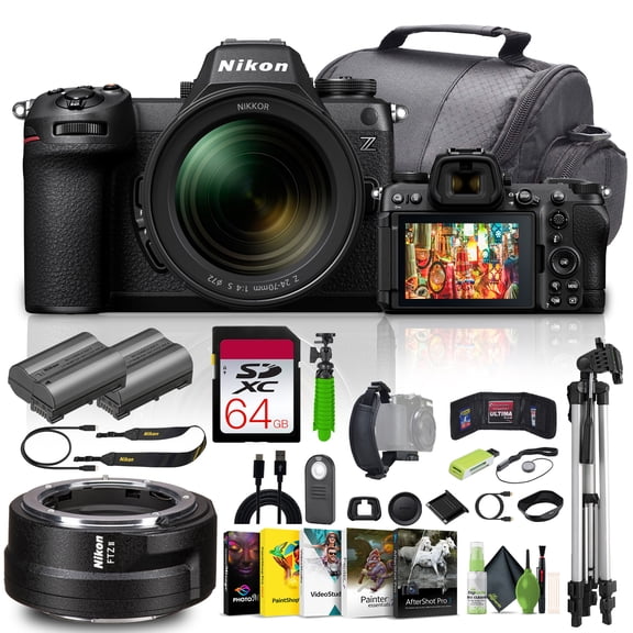 Nikon Z6 III Mirrorless Camera with 24-70mm Lens, 24.5MP Full Frame Digital Camera Bundle with 64GB Card & Accessories (International Model)
