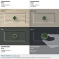thumbnail image 5 of Amerock Accents 2 inch (51mm) Diameter Gold/Emerald Green Cabinet Knob - 2 Pack, 5 of 7