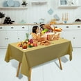 thumbnail image 7 of HengDidi Disposable Table Cover Large Rectangle Solid Color Party Banquet Decorations Easy Clean Wipeable 72x54In, 7 of 7