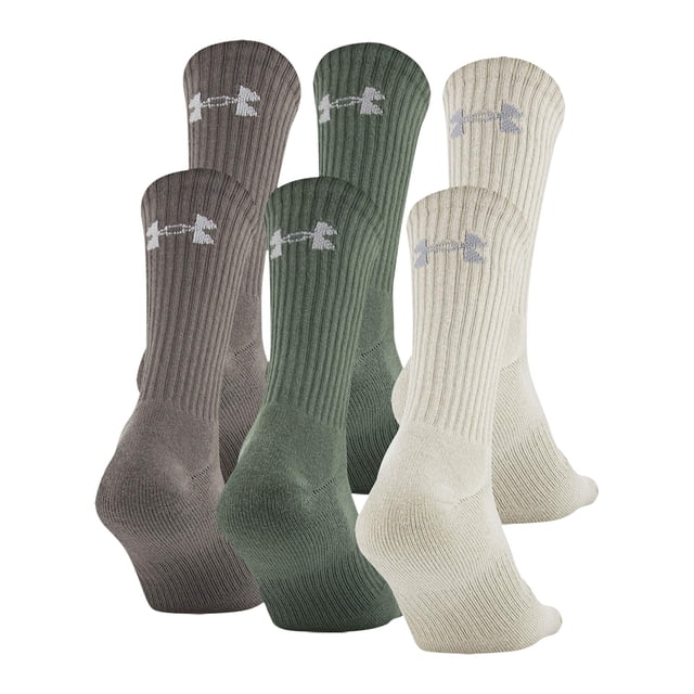 Calcetines Under Armour Charged Cotton Crew 6 Pares Talla Grande para Adultos