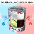 thumbnail image 2 of 12oz Coffee Tumblers Pioneer Flower Stainless Steel Vacuum Insulated Travel Tumbler Coffee Cups Mug with Lid and Straw with Cleaning Brush for Cold & Hot Drinks, 2 of 5