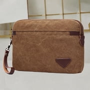 Wxqbjtam Men's Clutch Bag Change Pouch Lightweight Fashion Casual Credit Card Holder Card Coffee