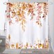 thumbnail image 2 of Cortina de Ducha Naranja Dznils con Estampado Floral de Eucalipto, Acuarela, 72" x 72", 2 of 9