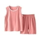 thumbnail image 1 of Puntoco Chaleco Modal Para Niños Ropa Para El Hogar Traje Pantalones Cortos Pijamas Finos De Verano Ropa De Aire Acondicionado Rosa 150, Regalo Para Mujeres, 1 of 5