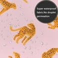 thumbnail image 5 of Pink Leopard Shower Curtain, Tropical Animal Cheetah Decor Bathtub Bath Curtain Set, Polyester Fabric Waterproof Bathroom Curtain with 12 Hooks, 5 of 6