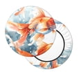 thumbnail image 2 of Bingfone Three Goldfish Watercolor Splash Padded Round Bar Stool Cover Cushion with Elastic Fabric Round Chair Seat - Three Goldfish Watercolor Splash, 2 of 7