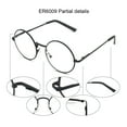 thumbnail image 3 of EYE ZOOM 3 Pack Metal Frame Round Reading Glasses with Spring Hinge (Black, +2.00 Strength), 3 of 6