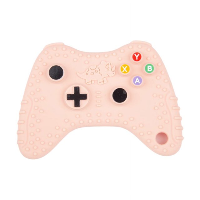 Juego de calculadora con control remoto, mango para teléfono móvil, cámara, pegamento para dientes, muela, música, juguete para masticar de silicona para bebé