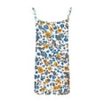 thumbnail image 5 of QATAINLAV Rompers for Women 2025Summer Sleeveless Floral Printed Short Jumpsuits Vacation Boho Beach Onesie Shorts with Pockets Multicolor S Holiday Sales, 5 of 6