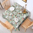 thumbnail image 2 of Maltese Dog and Flower Floral Square Tablecloth,Waterproof Square Table Cover,Wipeable Spillproof Washable Table Cover for Home Kitchen Party Decor 42"X42"(107x107cm), 2 of 6