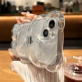 thumbnail image 6 of Compatible with iPhone 12 Clear 3D Cartoon Cute Bear Fashion Design for Women Teen Girls Camera Protect Lovely Animal Shockproof Protective Phone Case-White, 6 of 15
