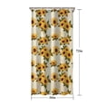 thumbnail image 5 of Beige Sunflower Pattern Shower Curtain 36"x72" ,Bathroom Decorative Shower Curtains Set with 12 Hooks,Modern Waterproof Washable Shower Curtain, 5 of 6