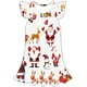 thumbnail image 1 of Ropa de verano para niños Vestidos bonitos de Navidad para niñas pequeñas Vestidos de fiesta de Papá Noel Vestidos pajarita trajes ropa Frocks4T Gao Jinjia LED, 1 of 2