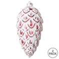 thumbnail image 2 of Vickerman MT202403 8 Po. Ornement Pomme de Pin Brossé Rouge - Sac de 2, 2 of 2