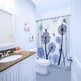 thumbnail image 4 of WIRESTER Waterproof Fabric Shower Curtain Liner, Fairies Blue Dandelions, 4 of 5