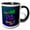 Black/White, variant on 3drose, Cheer Loud Shine Bright Sparkle More, Diamond, Stars, 3drsmm, 15oz Mug